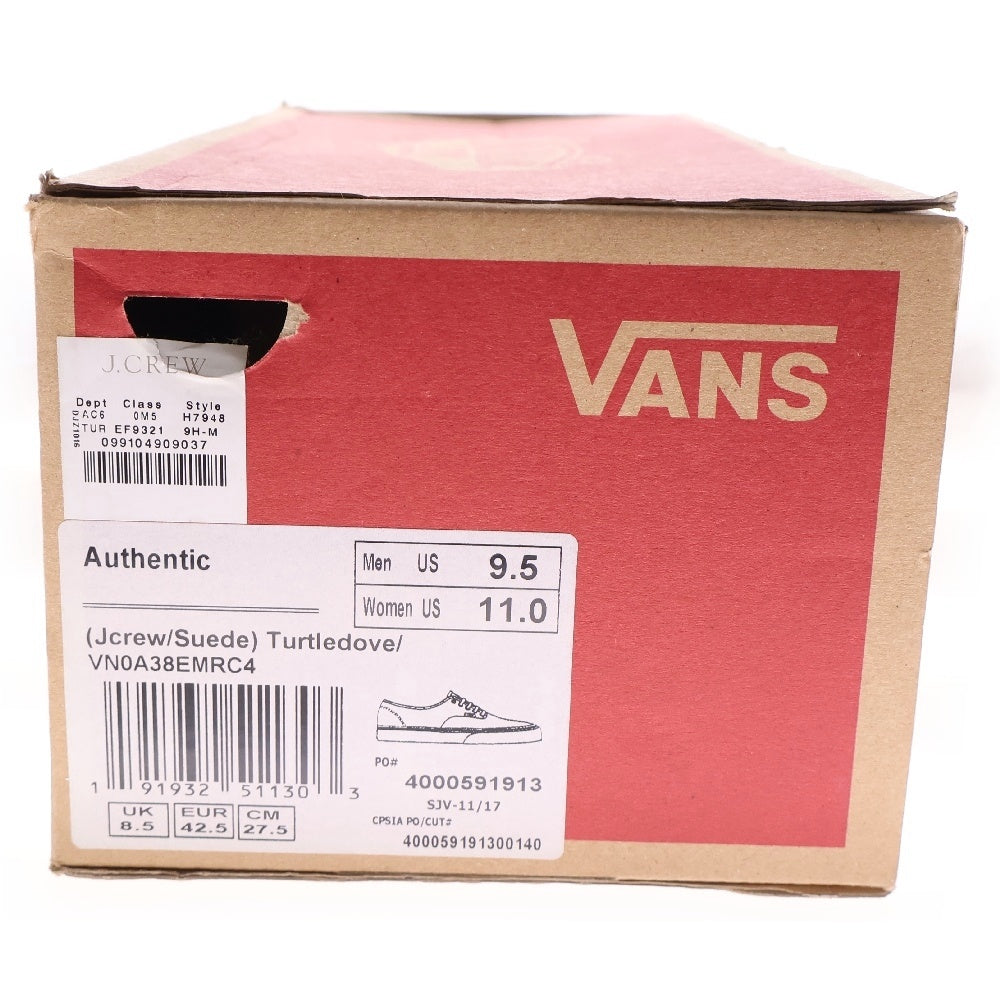 VANS(ヴァンズ) J.Crew x Authentic 'Turtledove オーセンティック タートルダブ ローカットスニーカー ベージュ US9.5/27.5cm VN0A38EMRC4