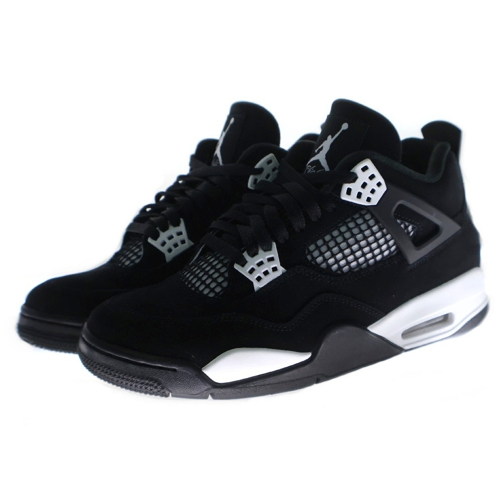 NIKE(ナイキ) AIR JORDAN 4 RETRO エアジョーダン4 ホワイトサンダー ハイカットスニーカー US9.5/27.5cm ブラック/ホワイト FQ8138-001