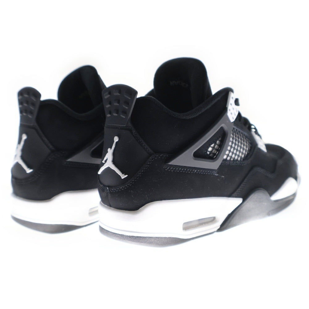 NIKE(ナイキ) AIR JORDAN 4 RETRO エアジョーダン4 ホワイトサンダー ハイカットスニーカー US9.5/27.5cm ブラック/ホワイト FQ8138-001