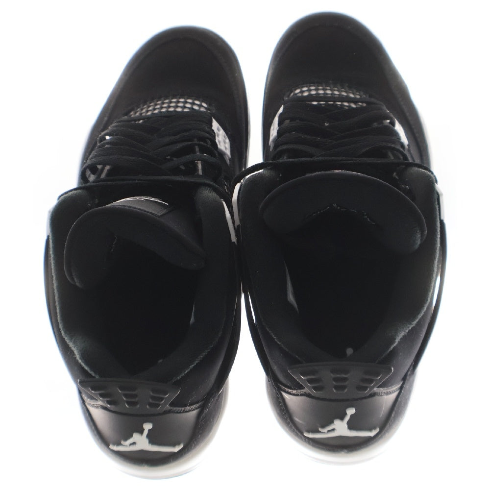 NIKE(ナイキ) AIR JORDAN 4 RETRO エアジョーダン4 ホワイトサンダー ハイカットスニーカー US9.5/27.5cm ブラック/ホワイト FQ8138-001