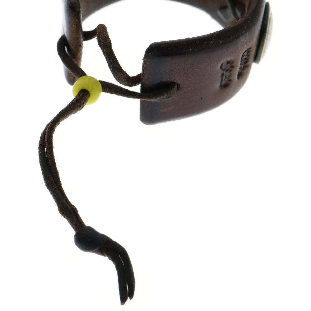 goro's(ゴローズ) 5セント コンチョ付き レザーブレスレット ブラウン