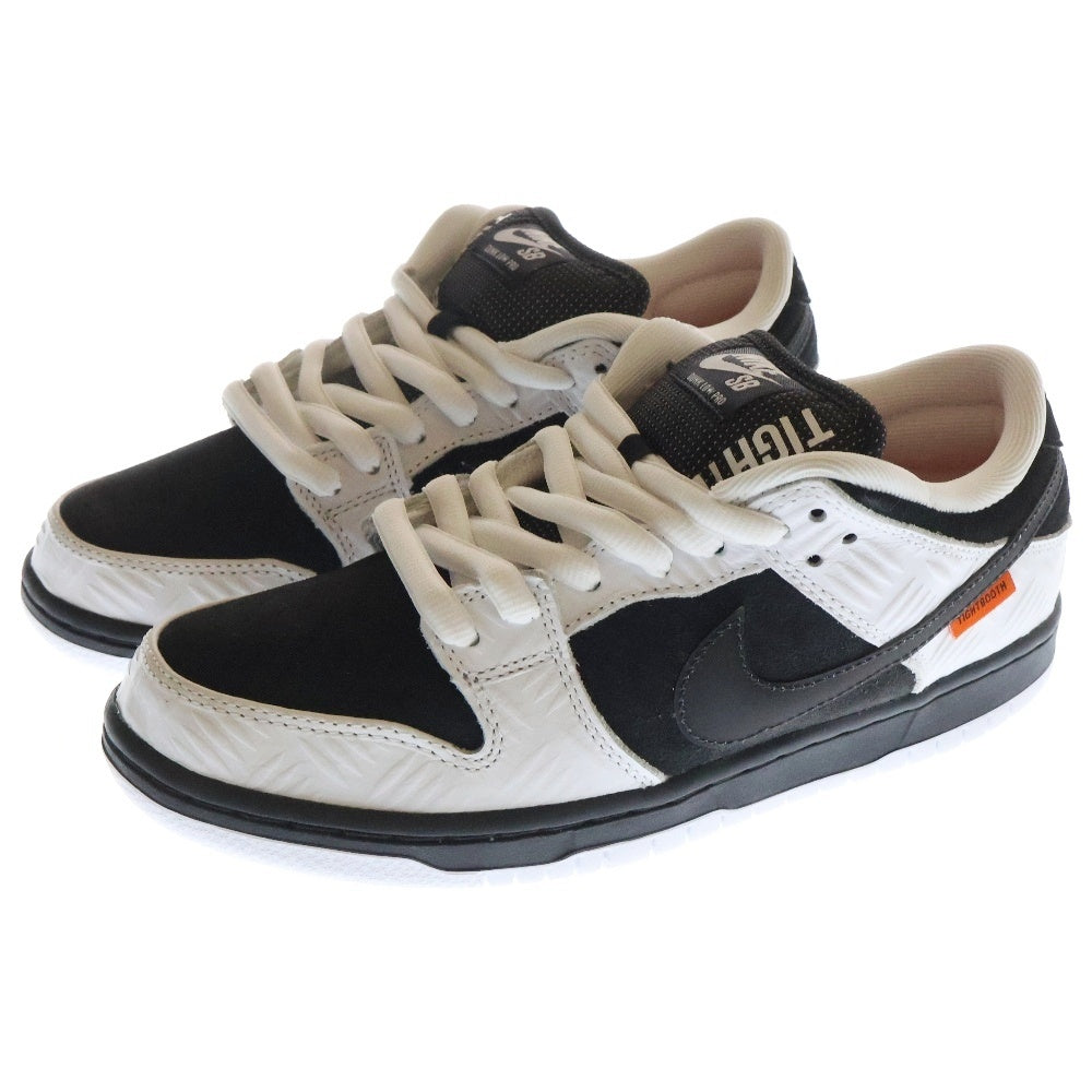 NIKE(ナイキ) ×TIGHTBOOTH DUNK LOW PRO QS BLACK AND WHITE タイトブース ダンクロー ローカットスニーカー ブラック/ホワイト US8/26cm FD2629-100