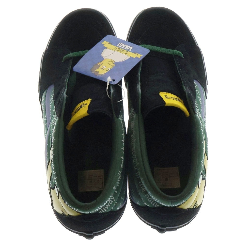 VANS(ヴァンズ) ×Simpsons ×Stash Sk8 Mid LX シンプソンズ スタッシュ スケート ミッドカットスニーカー ブラック/グリーン US10/28cm VN-0FJQYJ7/6520299