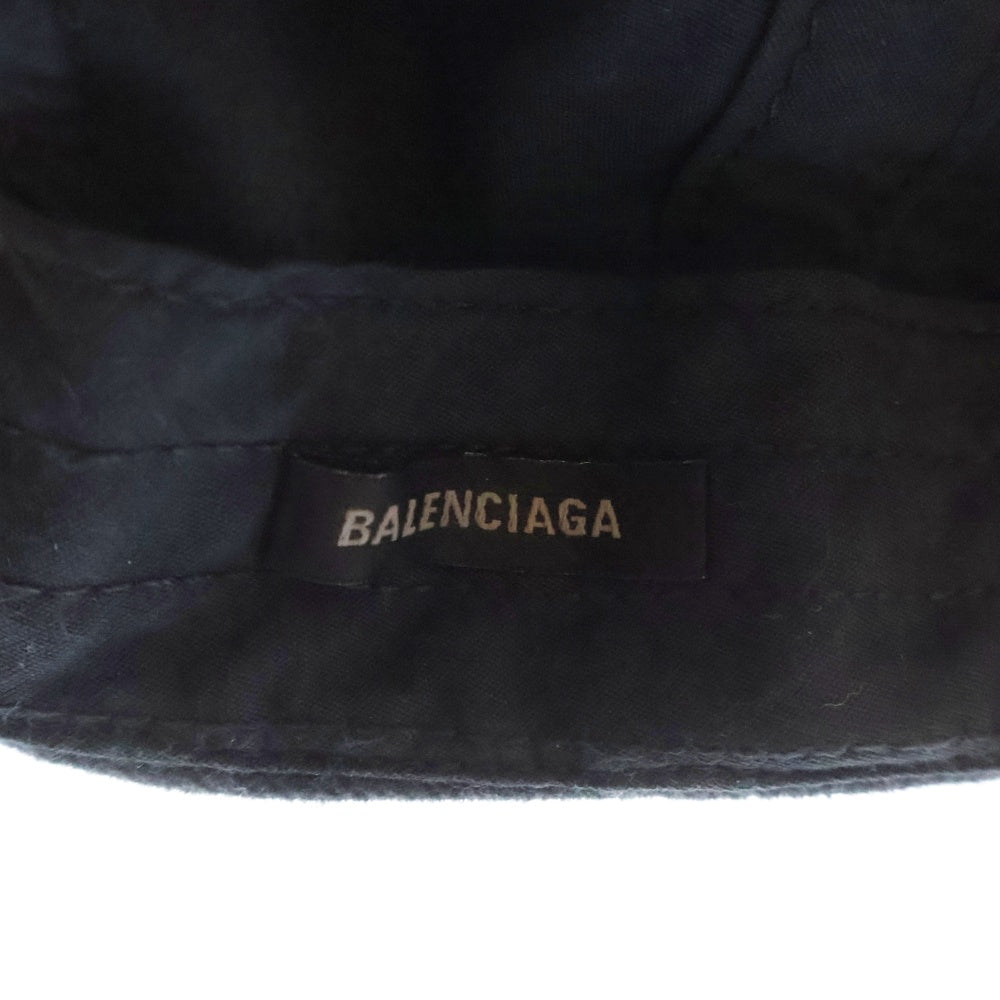 BALENCIAGA(バレンシアガ) 3B SPORTS ICON CAP ロゴ刺繡 ベースボールキャップ ブラック 766860