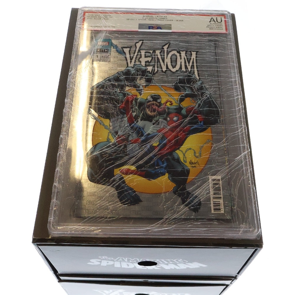 KITH(キス) ×Asics×Marvel Super Villains Venom vs Spiderman Pack GT-2160 Venom Variant Cover Silver Comic (PSA Graded AU) ローカットスニーカー