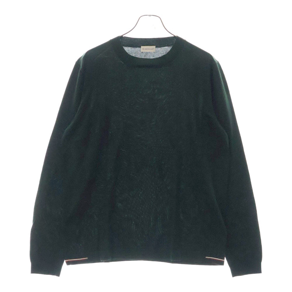 MONCLER(モンクレール) 20SS GIROCOLLO TRICOT Vガゼット コットン ニットセーター グリーン F10919C71300 V9103