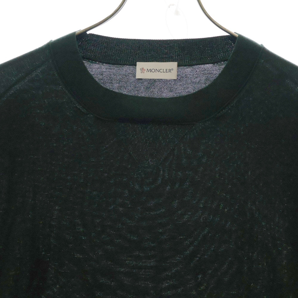 MONCLER(モンクレール) 20SS GIROCOLLO TRICOT Vガゼット コットン ニットセーター グリーン F10919C71300 V9103