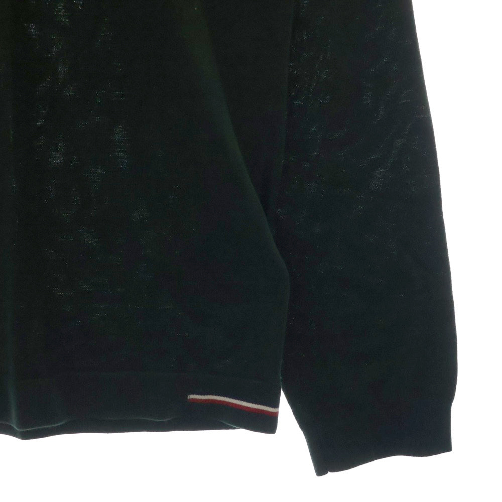 MONCLER(モンクレール) 20SS GIROCOLLO TRICOT Vガゼット コットン ニットセーター グリーン F10919C71300 V9103