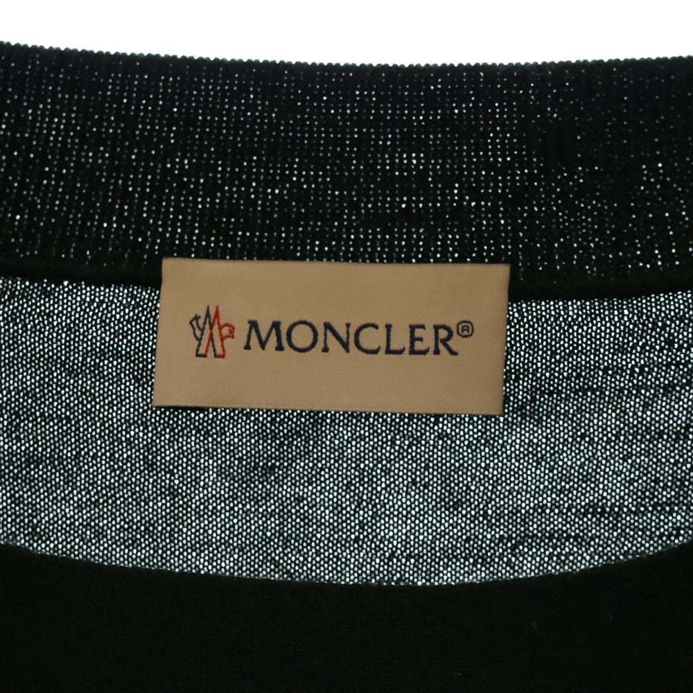 MONCLER(モンクレール) 20SS GIROCOLLO TRICOT Vガゼット コットン ニットセーター グリーン F10919C71300 V9103