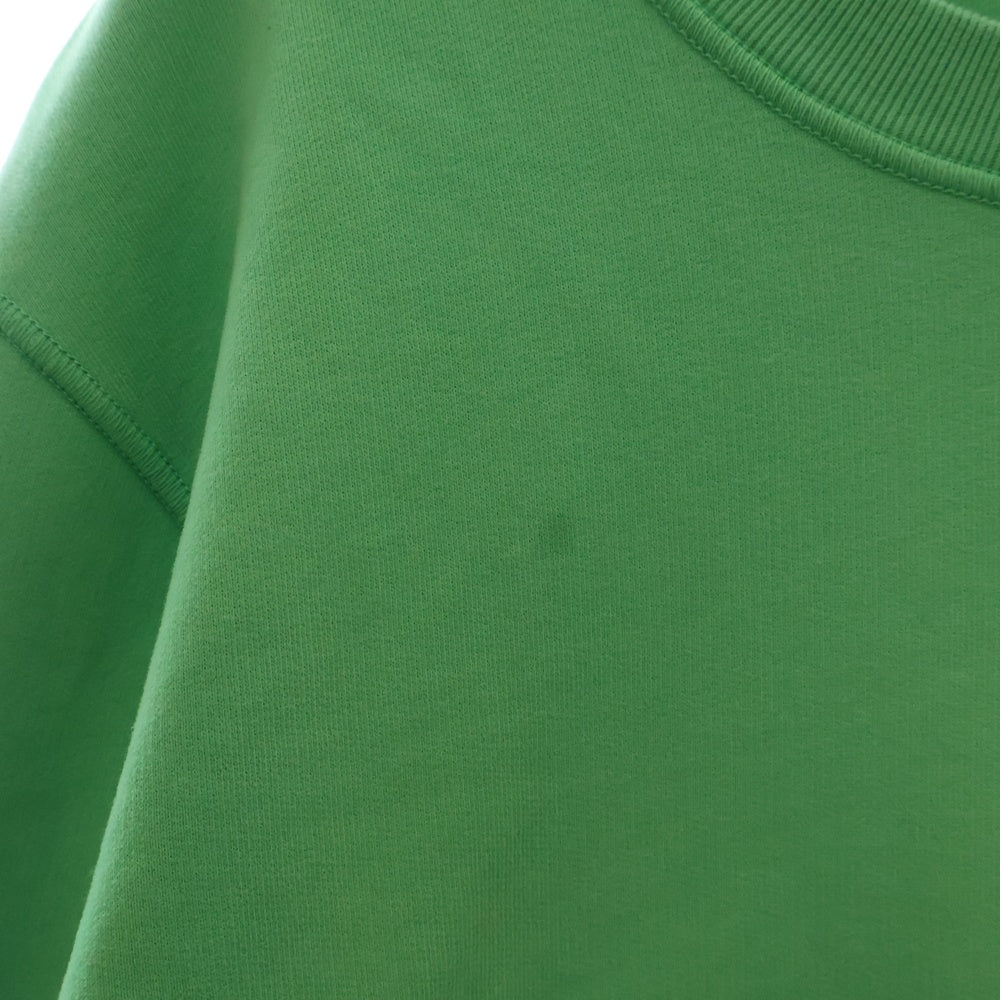 STONE ISLAND(ストーンアイランド) 22AW Brushed Cotton Crew Neck Sweat ロゴワッペン ブラッシュ コットン クルーネック スウェットトレーナー グリーン 771563020 V0052