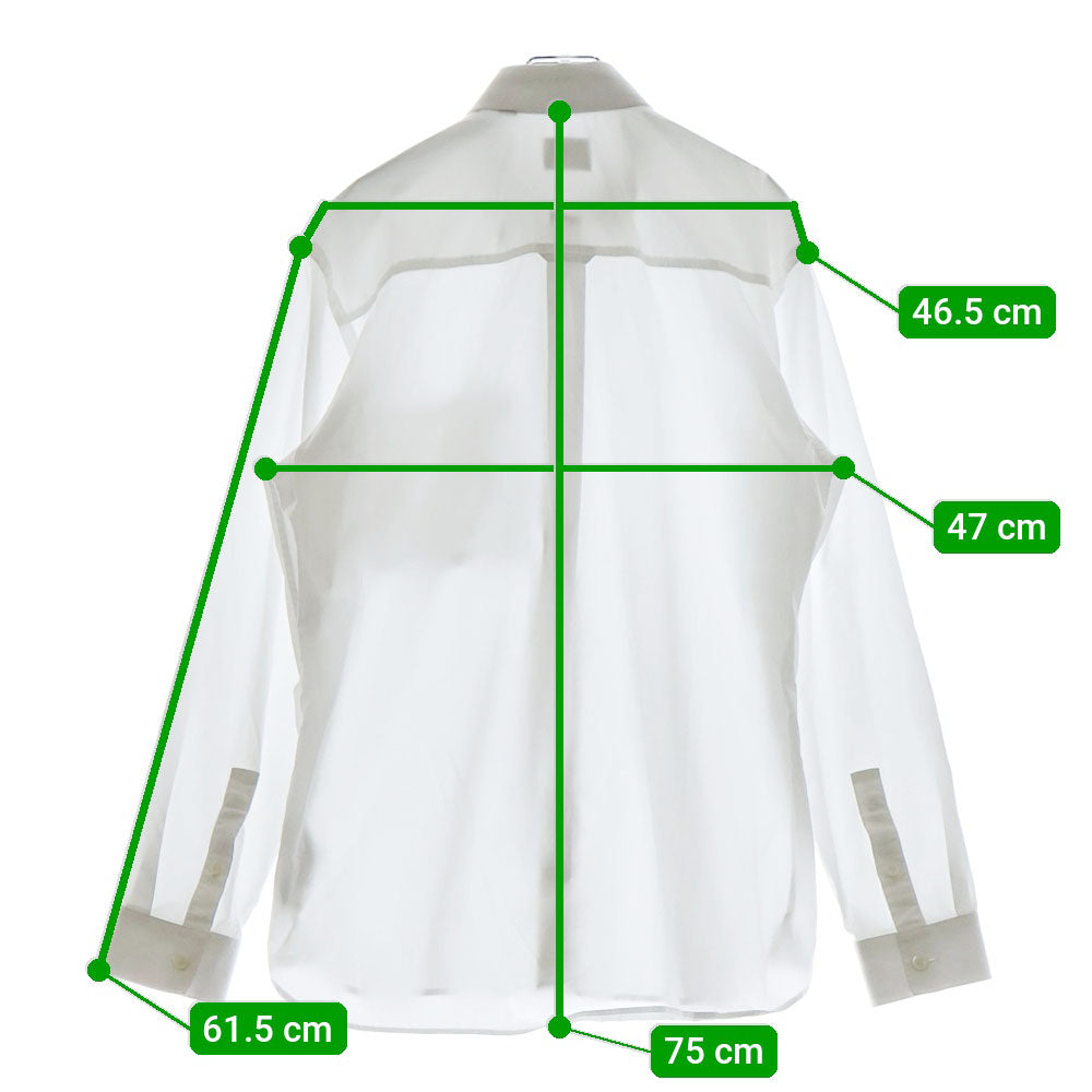 BURBERRY(バーバリー) Chapling Shirt ポケットロゴ刺繍 ボタンダウン 長袖シャツ ホワイト 8064874