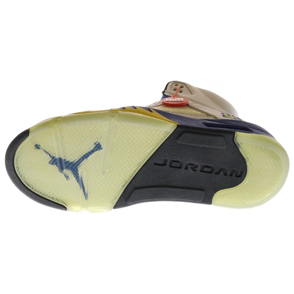 NIKE(ナイキ) 【観賞用】2000年製 AIR JORDAN 5 RETRO+ LANEY エアジョーダン5 レトロプラス レイニー ハイカットスニーカー ホワイト/ブルー US9/27cm 136045-141