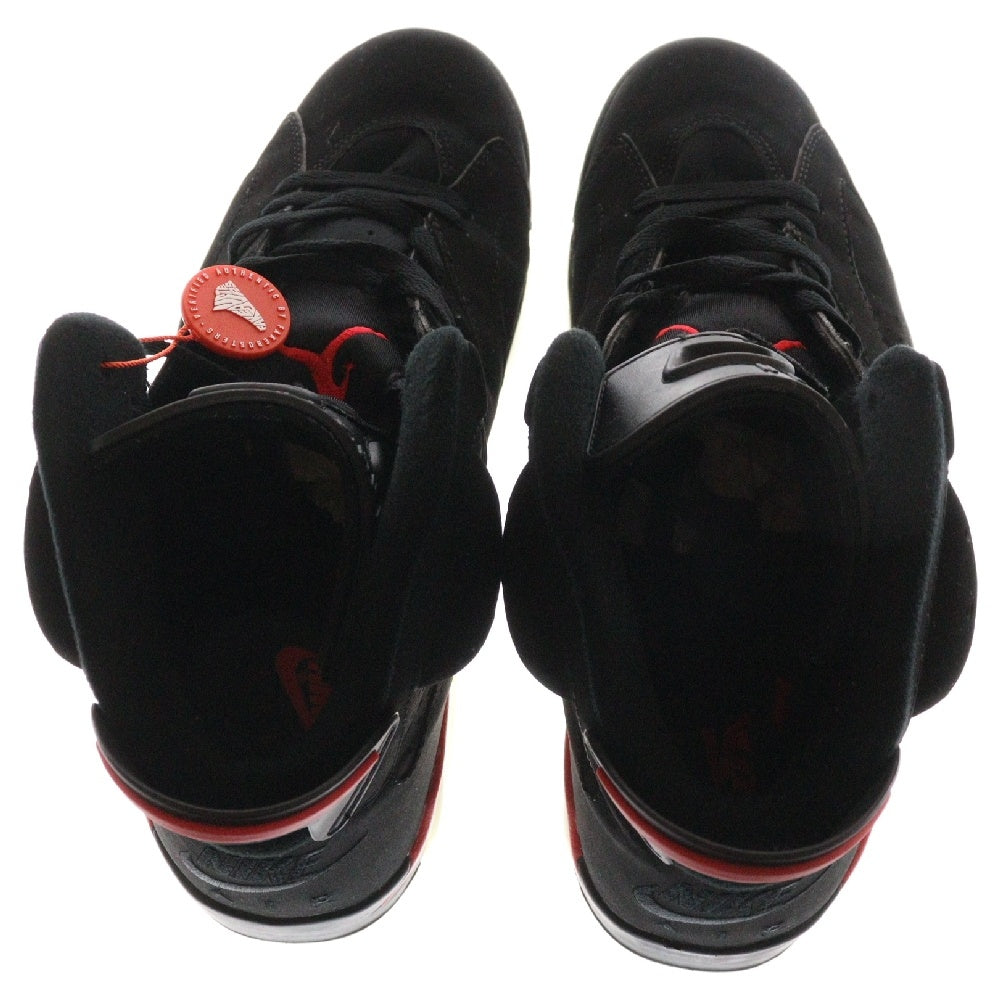 NIKE(ナイキ) 【観賞用】2000年製 AIR JORDAN 6 RETRO+ INFRARED BLACK エアジョーダン6 レトロプラス ハイカットスニーカー ブラック/レッド US9.5/27.5cm 136038-061