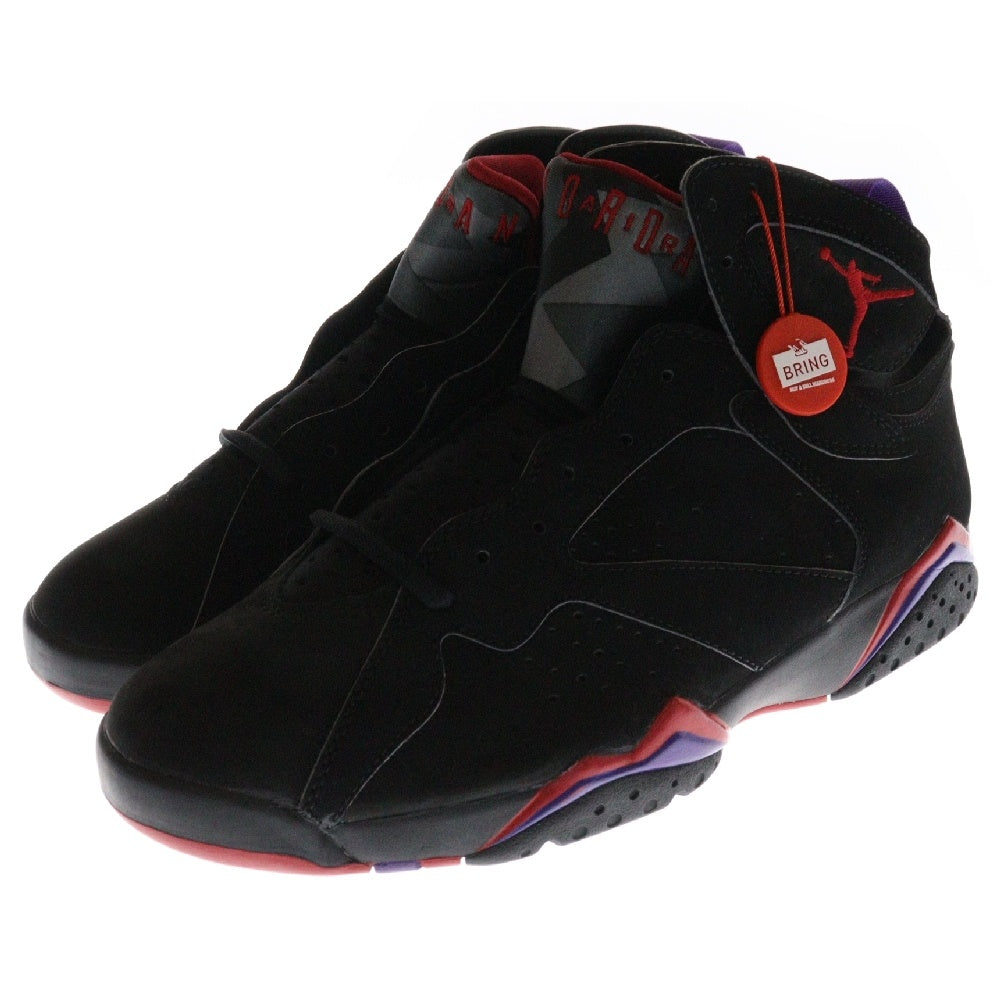 NIKE(ナイキ) 【観賞用】2002年製 AIR JORDAN 7 RETRO RAPTORS エアジョーダン7 レトロ ラプターズ ハイカットスニーカー ブラック/レッド US9.5/27.5cm 304775-006