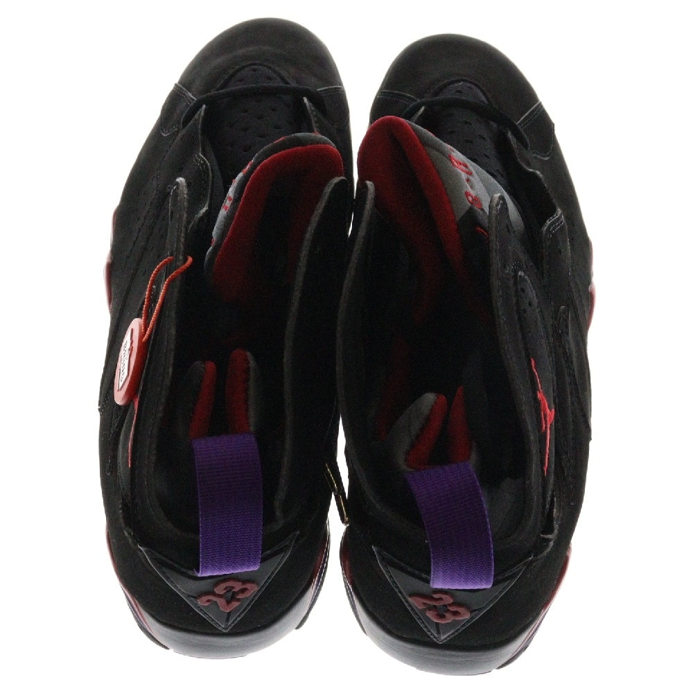 NIKE(ナイキ) 【観賞用】2002年製 AIR JORDAN 7 RETRO RAPTORS エアジョーダン7 レトロ ラプターズ ハイカットスニーカー ブラック/レッド US9.5/27.5cm 304775-006