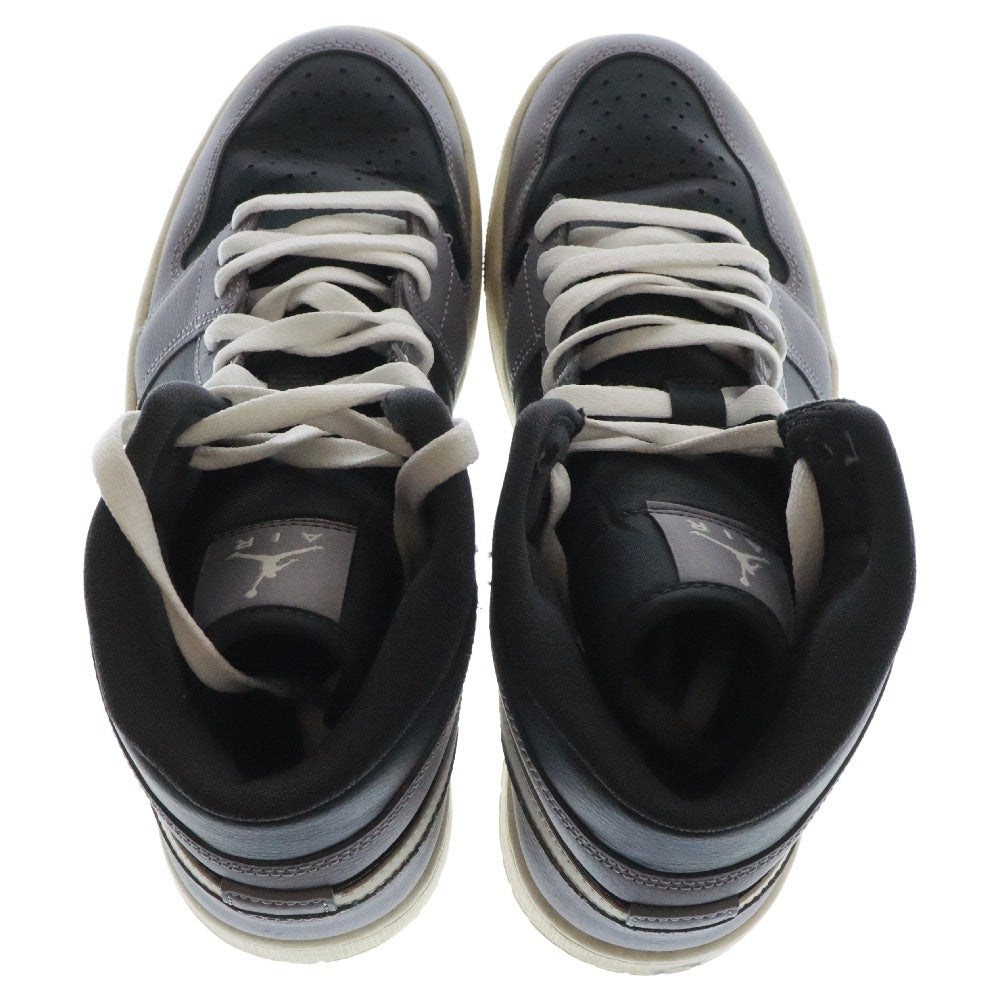 NIKE(ナイキ) Women's Air Jordan 1 Mid Cement Grey ウィメンズ エアジョーダン1 ミッド セメントグレー ミッドカットスニーカー US10.5/27.5cm ブラック/グレー BQ6472-022