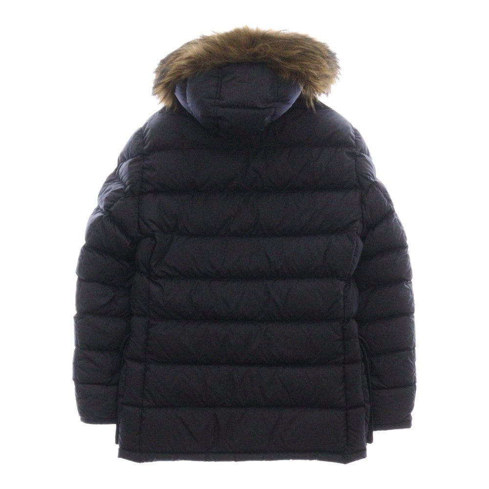MONCLER(モンクレール) 18AW CLUNY GIBBOTTO クルーニー ファー付き ダウンジャケット フーディー ネイビー D20914138025 68352