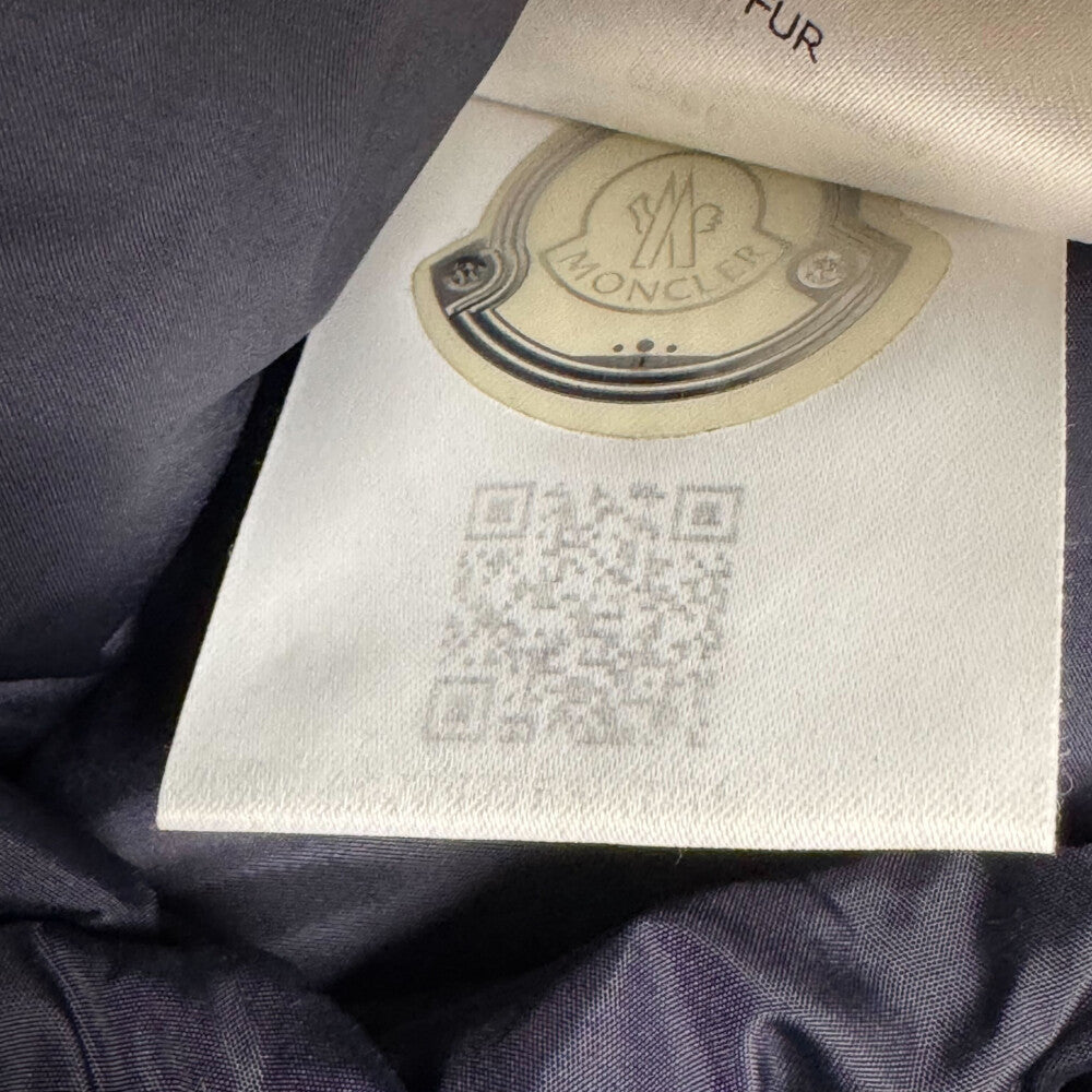 MONCLER(モンクレール) 18AW CLUNY GIBBOTTO クルーニー ファー付き ダウンジャケット フーディー ネイビー D20914138025 68352