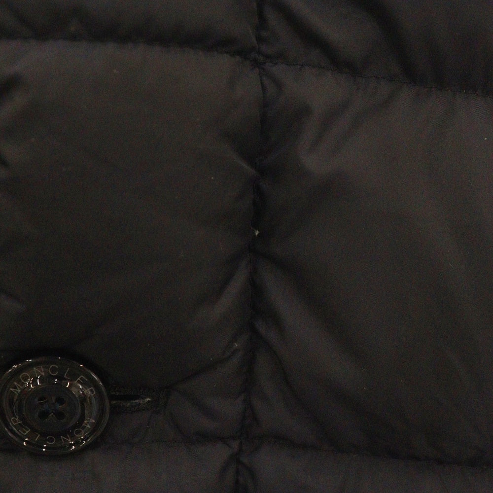 MONCLER(モンクレール) 18AW CLUNY GIBBOTTO クルーニー ファー付き ダウンジャケット フーディー ネイビー D20914138025 68352