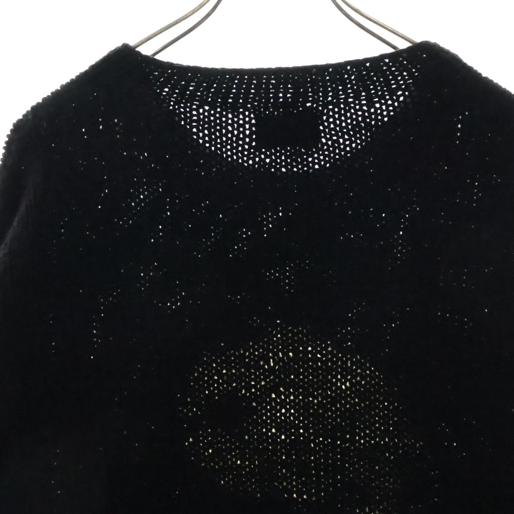 mcmachan woolen(マクマーンウーレン) YIN&YANG CREW NECA KNIT インヤン クルーネック ニットセーター ブラック