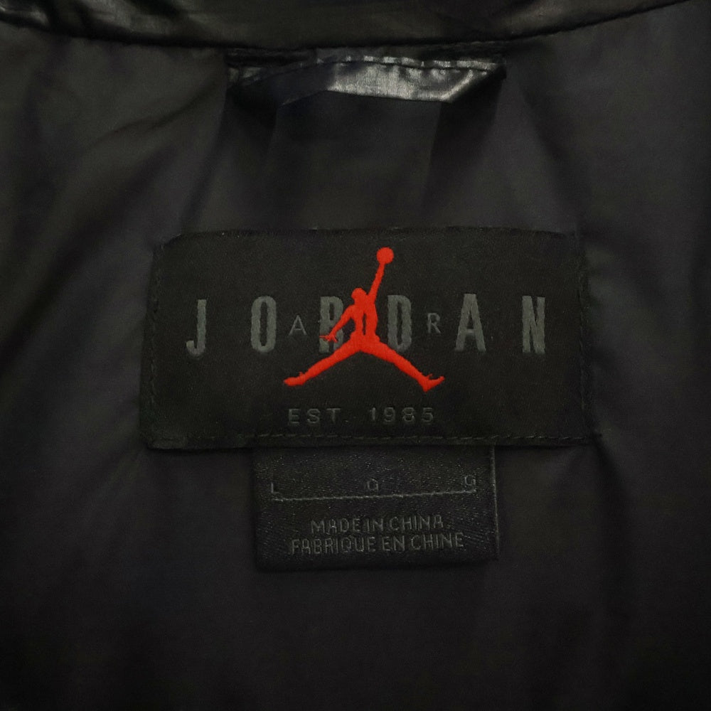 JORDAN BRAND(ジョーダンブランド) DOWN PUFFER JACKET ジョーダンブランド 刺繍ロゴ ジップアップ ダウンジャケット ブラック FV7271-010