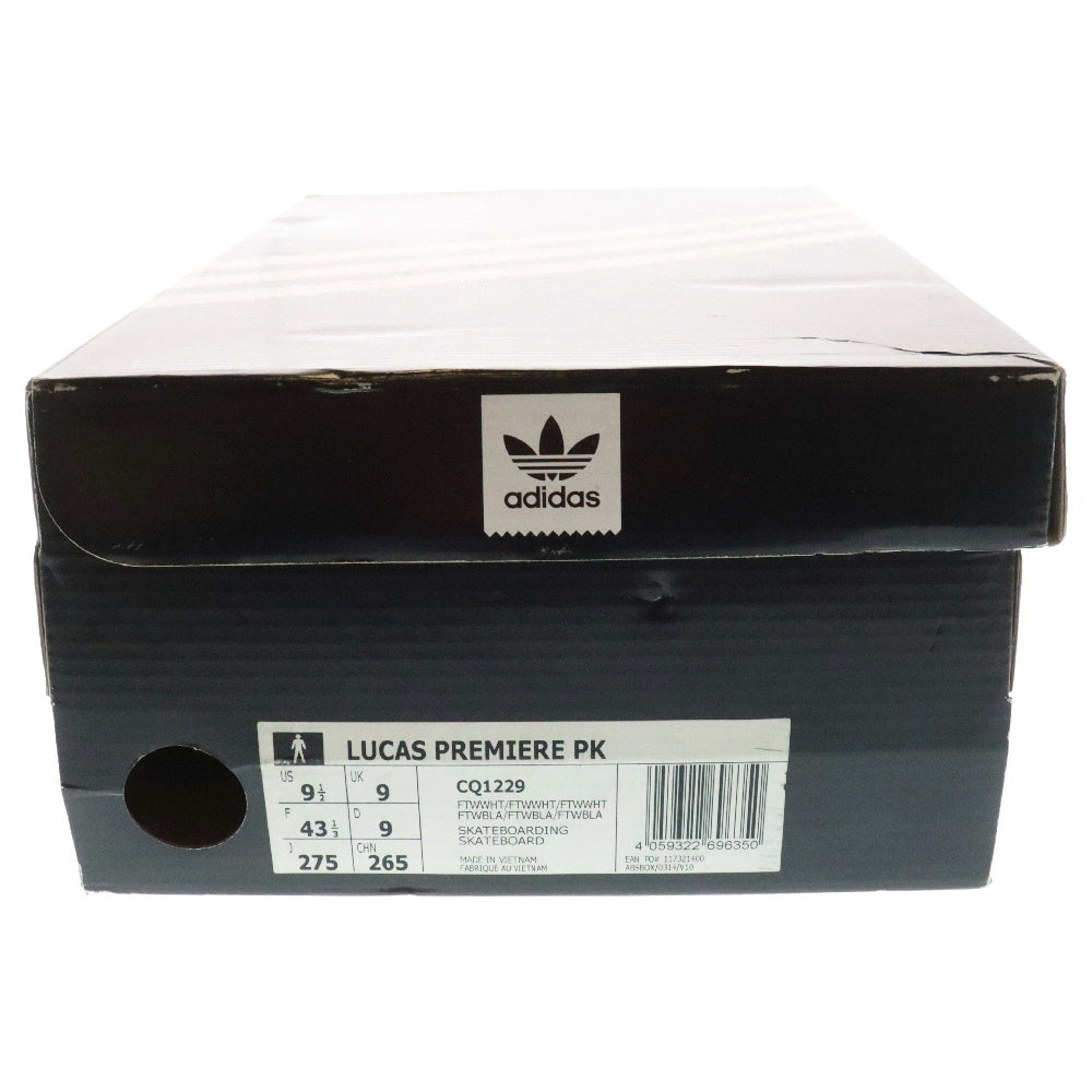 adidas(アディダス) ×Lucas Premiere PK Herren Schuhe LOauf Running Boots ルーカス プレミアム ローカットスニーカー ホワイト US9.5/27.5cm CQ1229