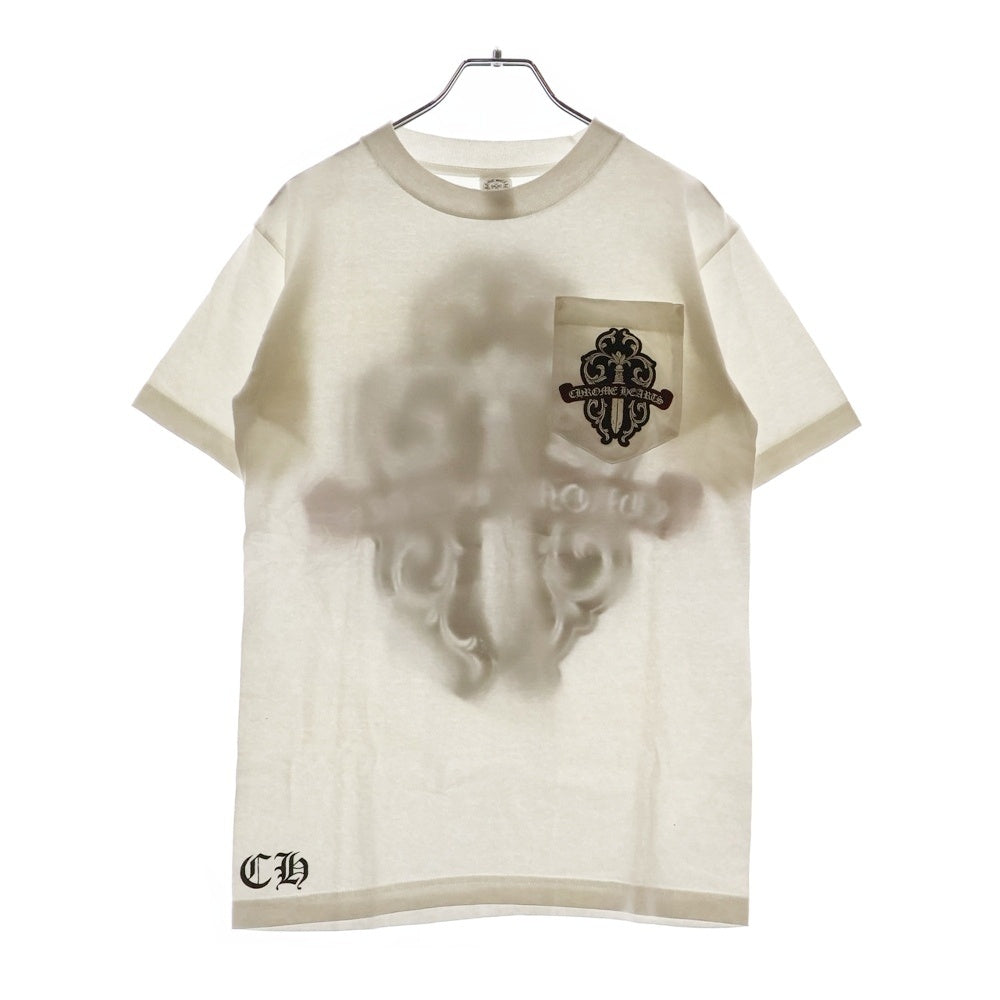 CHROME HEARTS(クロムハーツ) Back Camo Dagger Tee オールドモデル ダガーロゴプリント 半袖Tシャツ カットソー ホワイト