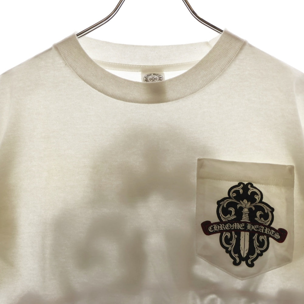 CHROME HEARTS(クロムハーツ) Back Camo Dagger Tee オールドモデル ダガーロゴプリント 半袖Tシャツ カットソー ホワイト