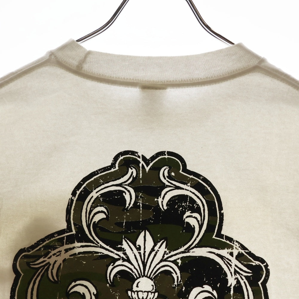 CHROME HEARTS(クロムハーツ) Back Camo Dagger Tee オールドモデル ダガーロゴプリント 半袖Tシャツ カットソー ホワイト