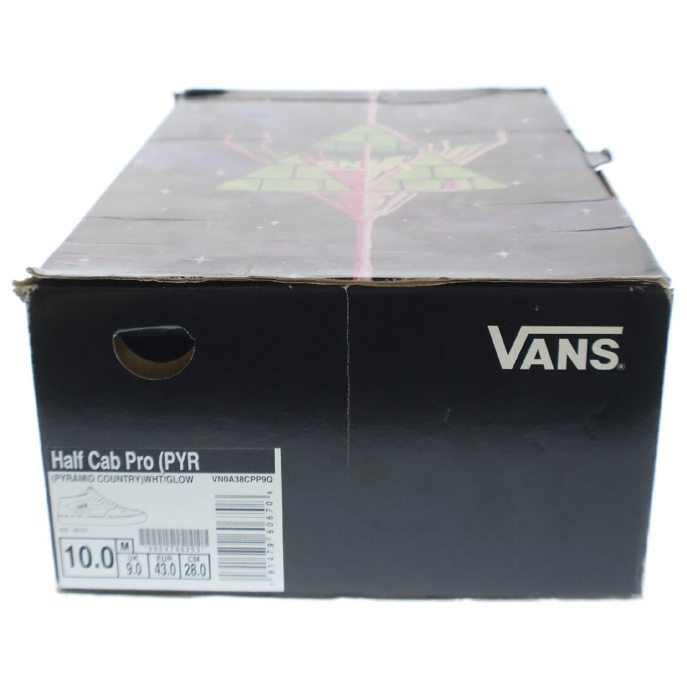 VANS(ヴァンズ) HALF CAB PRO PYRAMID COUNTRY ハーフキャブ プロ ピラミッドカントリー グローインザダーク ローカットスニーカー ホワイト US10/28cm VN0A38CPP9Q