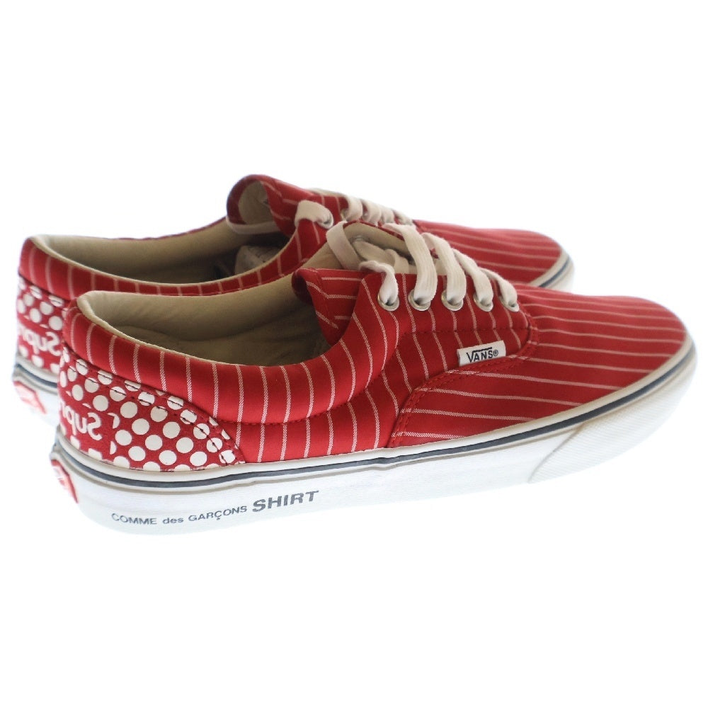 SUPREME(シュプリーム) ×CDG ×VANS Era Harold Hunter コムデギャルソン バンズ エラ ハロルドハンター ローカットスニーカー ホワイト/レッド US9.5/27.5cm VN0W3CEG5