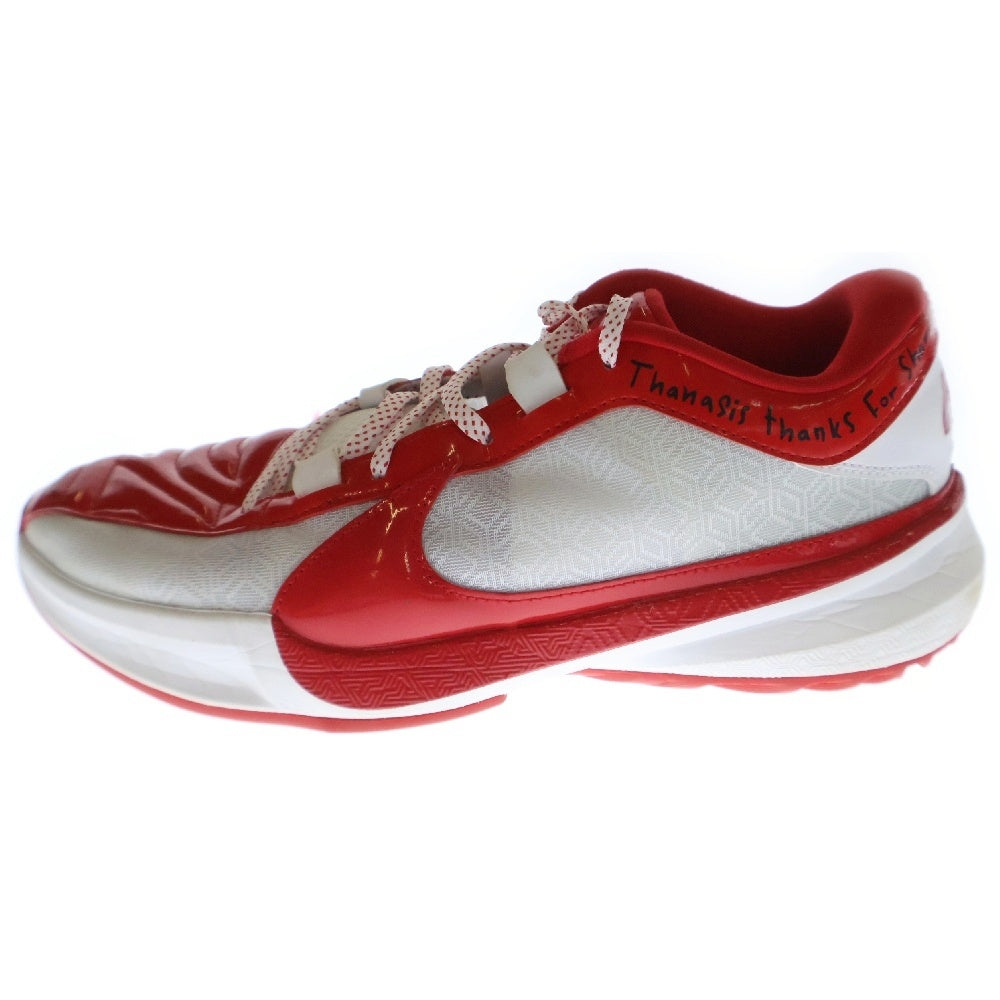 NIKE(ナイキ) Zoom FREAK 5 ASW EP ヤニスフリーク ローカットスニーカー ホワイト/レッド US9/27cm FJ4248-600