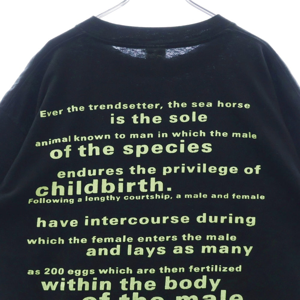VINTAGE(ヴィンテージ) 90s VINTAGE NIRVANA SEAHORSE COMPETITORタグ ニルヴァーナ シーホース 半袖Tシャツ ブラック