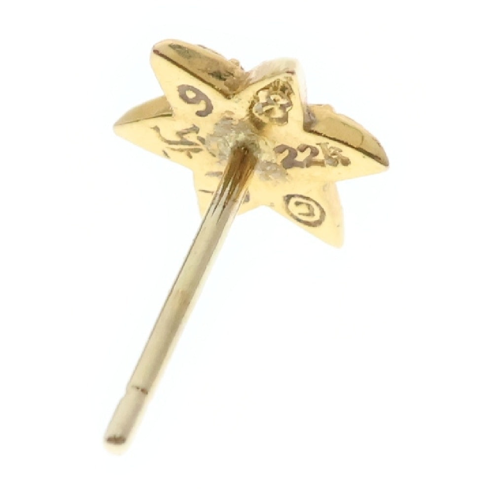 CHROME HEARTS(クロムハーツ) 22K CO STAR DIA スタースタッド 1ダイア ピアス ゴールド