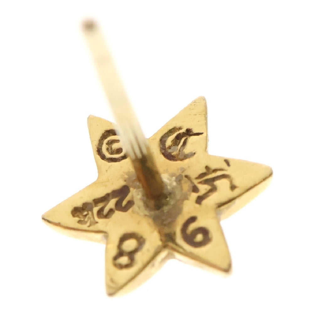 CHROME HEARTS(クロムハーツ) 22K CO STAR DIA スタースタッド 1ダイア ピアス ゴールド