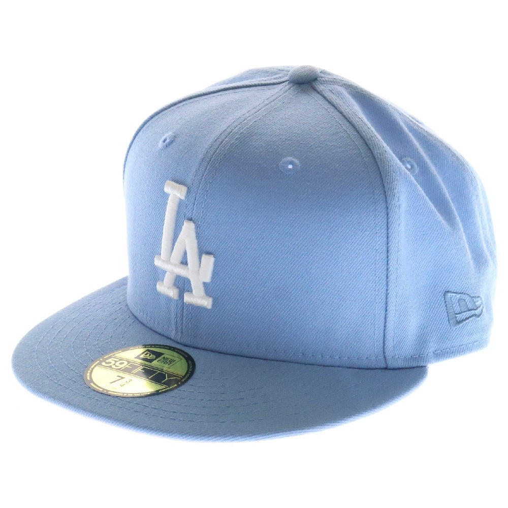 NEW ERA(ニューエラ) 59FIFTY LA 50th Anniversary Cap ロサンゼルス ドジャース 50周年記念 6パネル ベースボールキャップ 帽子 スカイブルー
