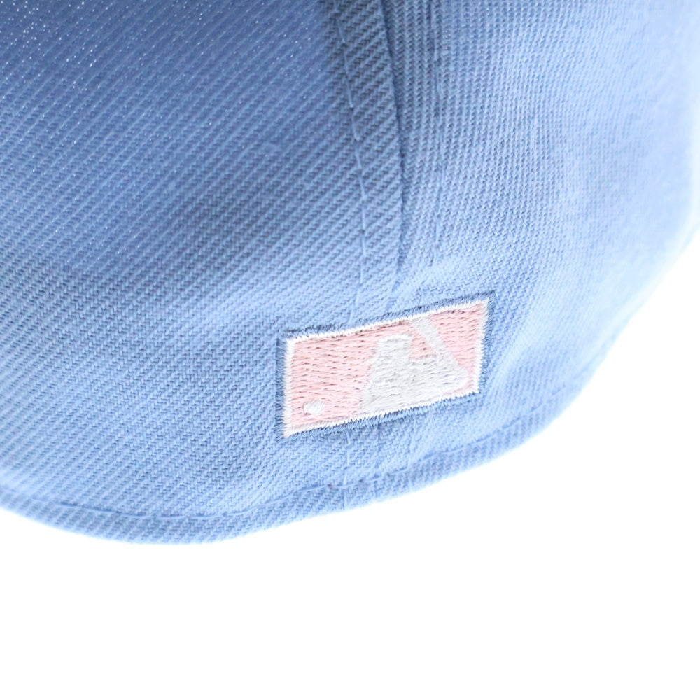 NEW ERA(ニューエラ) 59FIFTY LA 50th Anniversary Cap ロサンゼルス ドジャース 50周年記念 6パネル ベースボールキャップ 帽子 スカイブルー