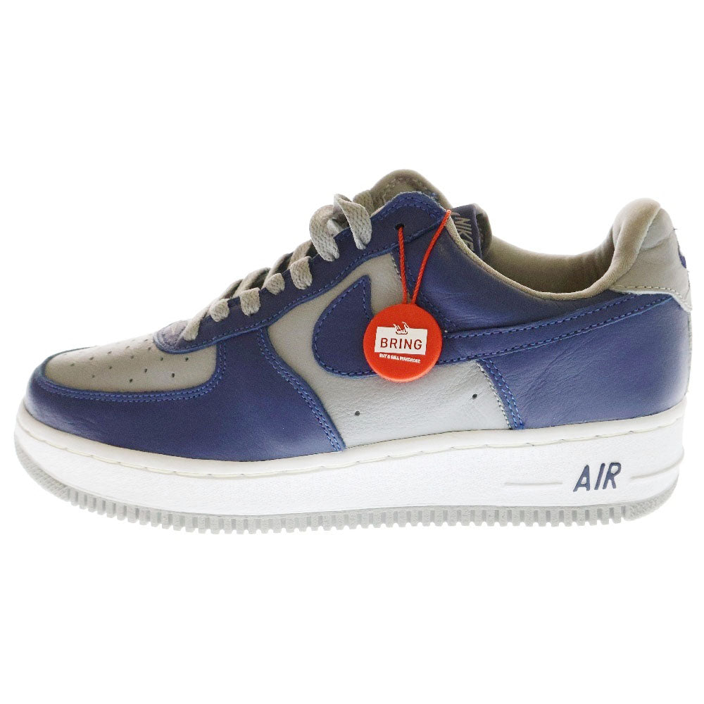 NIKE(ナイキ) 【観賞用 2001年製】×ATMOS AIR FORCE 1 LOW TWILIGHT BLUE アトモス エアフォース1 トワイライト ブルー ローカットスニーカー グレー/ブルー US8.5/26.5cm 630033-044