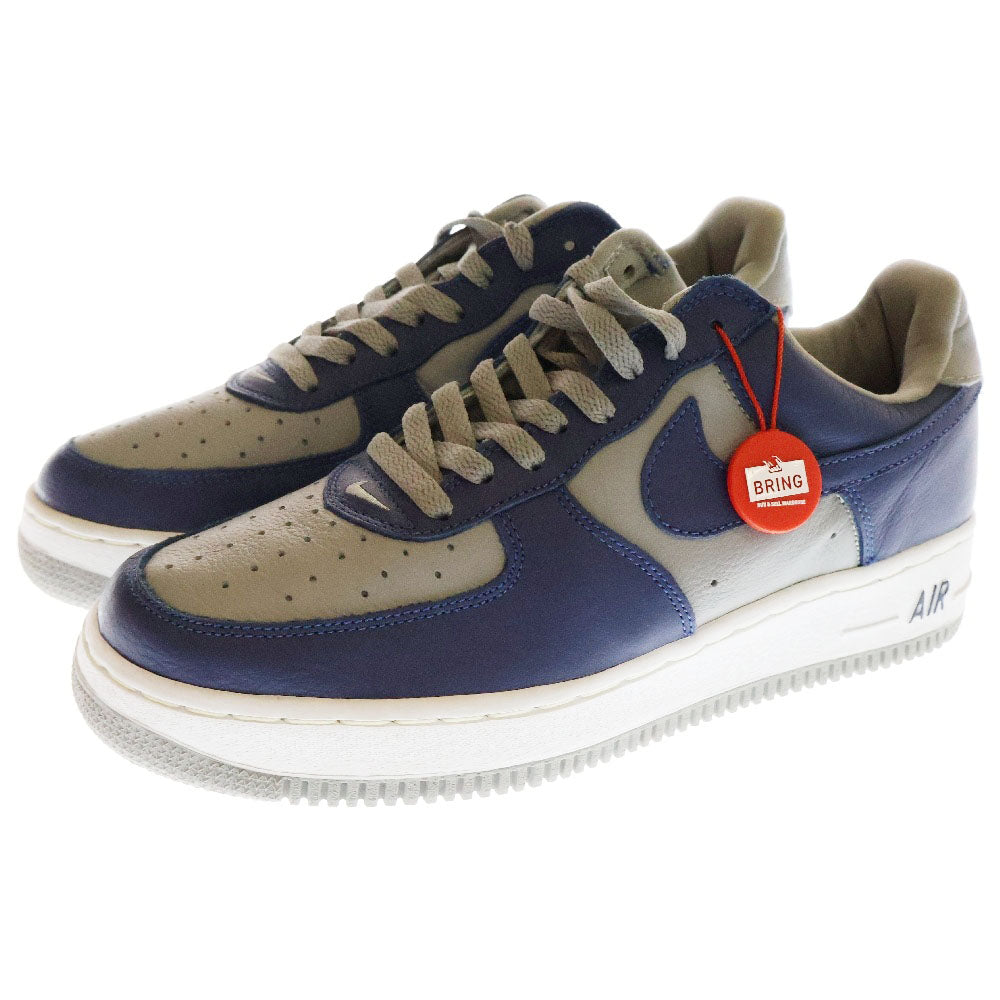 NIKE(ナイキ) 【観賞用 2001年製】×ATMOS AIR FORCE 1 LOW TWILIGHT BLUE アトモス エアフォース1 トワイライト ブルー ローカットスニーカー グレー/ブルー US8.5/26.5cm 630033-044