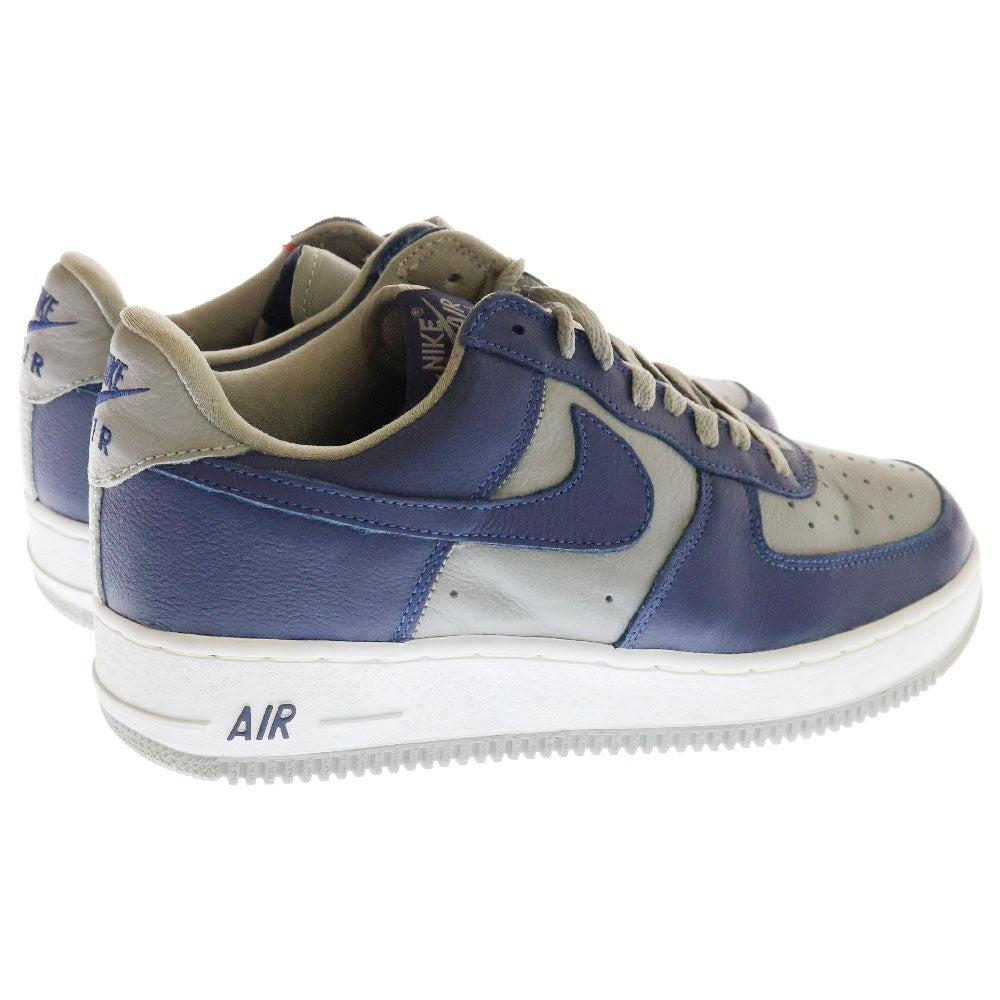 NIKE(ナイキ) 【観賞用 2001年製】×ATMOS AIR FORCE 1 LOW TWILIGHT BLUE アトモス エアフォース1 トワイライト ブルー ローカットスニーカー グレー/ブルー US8.5/26.5cm 630033-044
