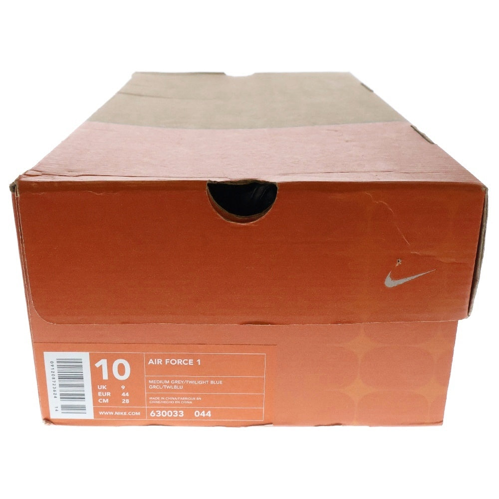 NIKE(ナイキ) 【観賞用 2001年製】×ATMOS AIR FORCE 1 LOW TWILIGHT BLUE アトモス エアフォース1 トワイライト ブルー ローカットスニーカー グレー/ブルー US8.5/26.5cm 630033-044
