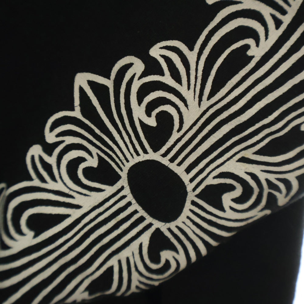 CHROME HEARTS(クロムハーツ) OLD FLORAL Hoodie オールドモデル 裏地サマール フローラルロゴプリントフーディ パーカー ブラック