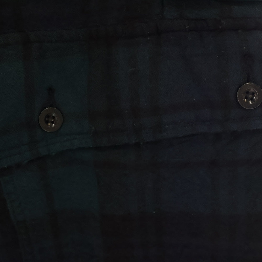 Sacai(サカイ) 20AW ベルト付き チェック ウール ワイドカーゴパンツ ブラック/グリーン 20-02348M