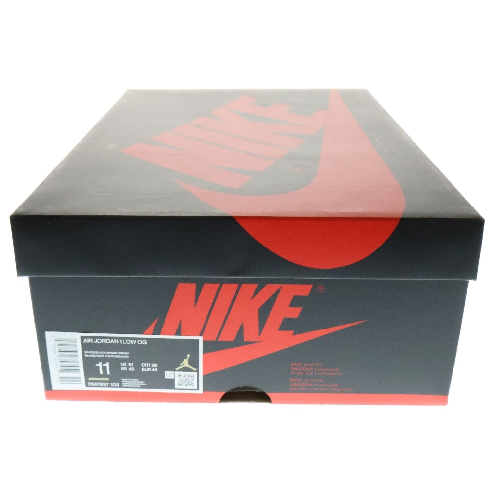 NIKE(ナイキ) AIR JORDAN 1 LOW OG Ghost Green エアジョーダン1 ゴーストグリーン ローカットスニーカー ホワイト/グリーン US11/29cm DM7837-103