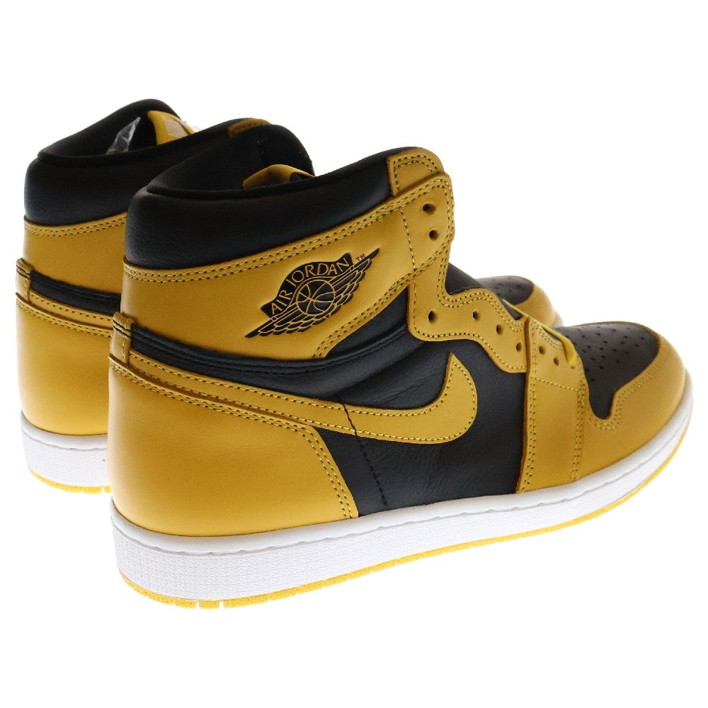 NIKE(ナイキ) AIR JORDAN1 RETRO HIGH OG POLLEN エアジョーダン 1 レトロ パラン ハイカットスニーカー ブラック/イエロー US11/29cm 555088-701