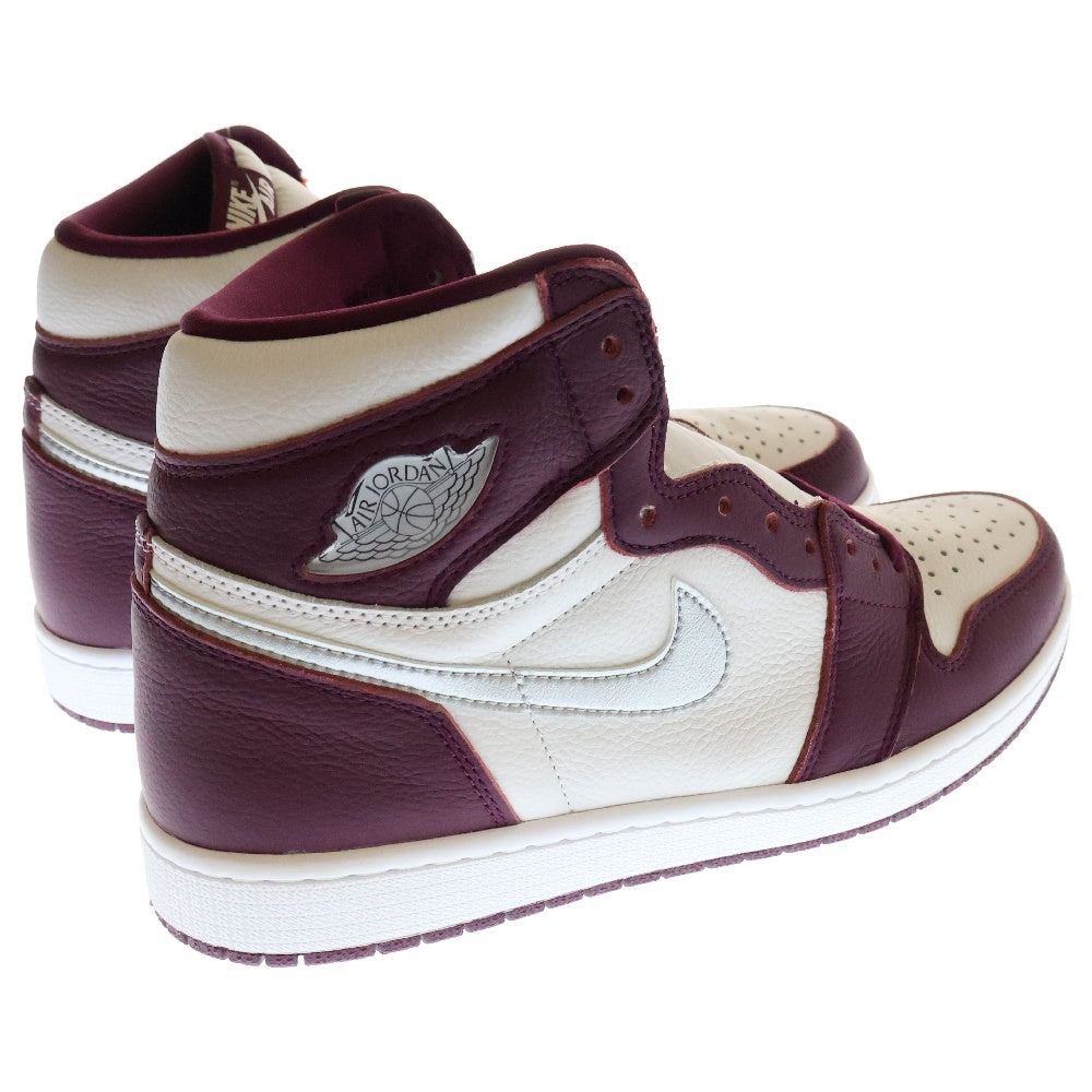 NIKE(ナイキ) AIR JORDAN 1 HIGH OG BORDEAUX エアジョーダン1 ハイカットスニーカー ホワイト/ボルドー US11/29cm 555088-611