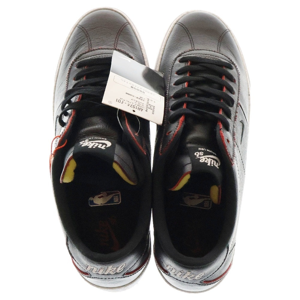 NIKE SB(ナイキエスビー) ×NBA ZOOM BRUIN BULLS ズーム ブルイン ブルズ レザー ローカットスニーカー ブラック US11/29cm AR1574-001