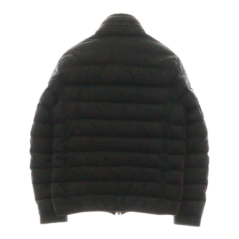 MONCLER(モンクレール) NORBERT GIUBBOTTO BLACK ロゴパッチ ジップアップ ダウンジャケット ブラック 420914131305 53329