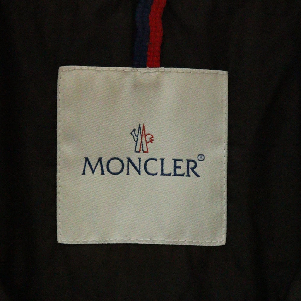 MONCLER(モンクレール) NORBERT GIUBBOTTO BLACK ロゴパッチ ジップアップ ダウンジャケット ブラック 420914131305 53329