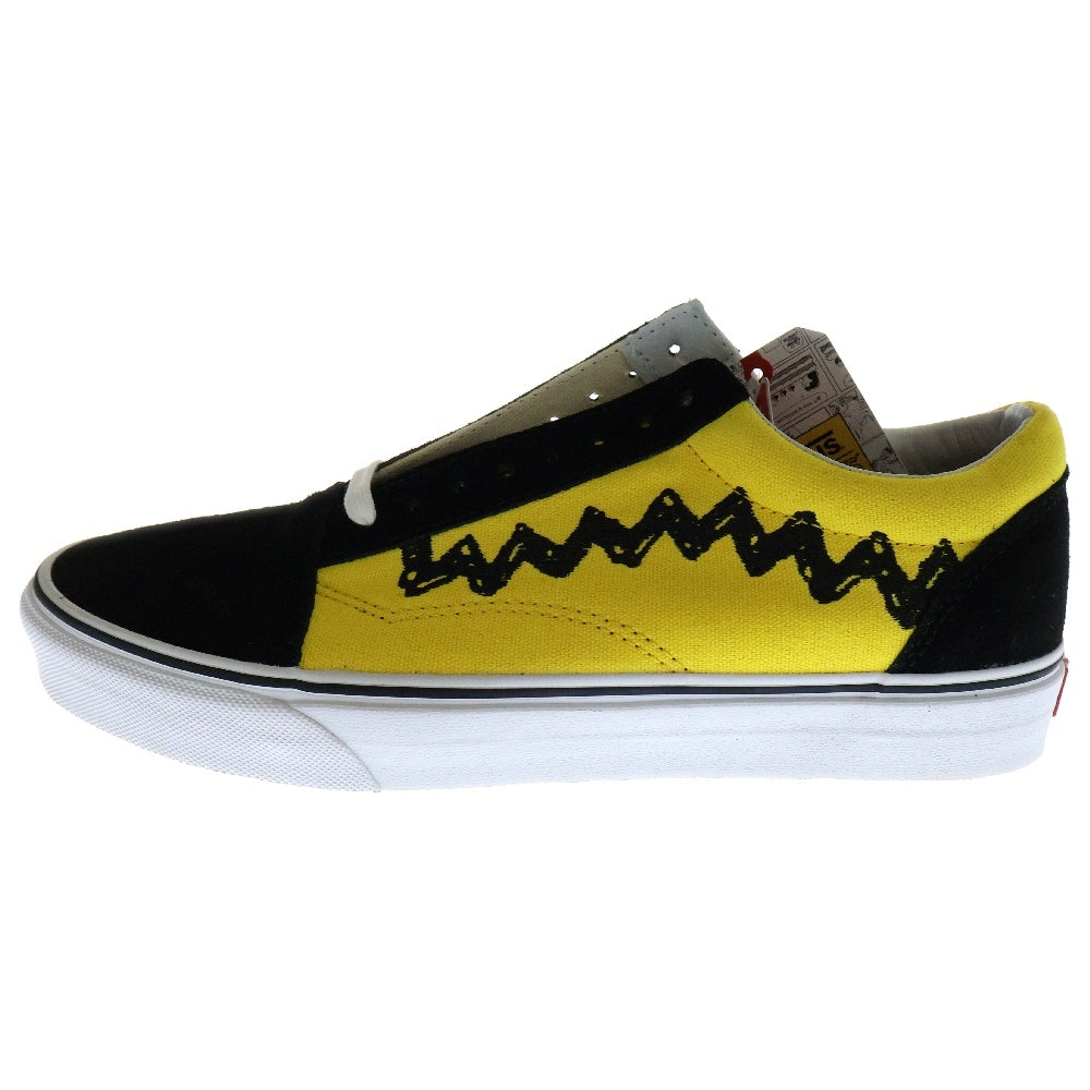 VANS(ヴァンズ) Old Skool Peanuts Charlie Brown/Brack オールドスクール ピーナッツ チャーリーブラウン ローカットスニーカー イエロー/ブラック US10/28cm VN0A38G1OHJ